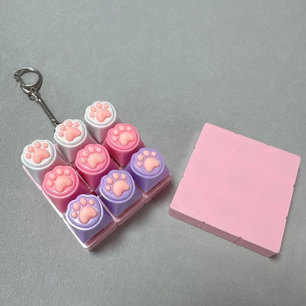 LED Crystal Keycap Fidget Keychain