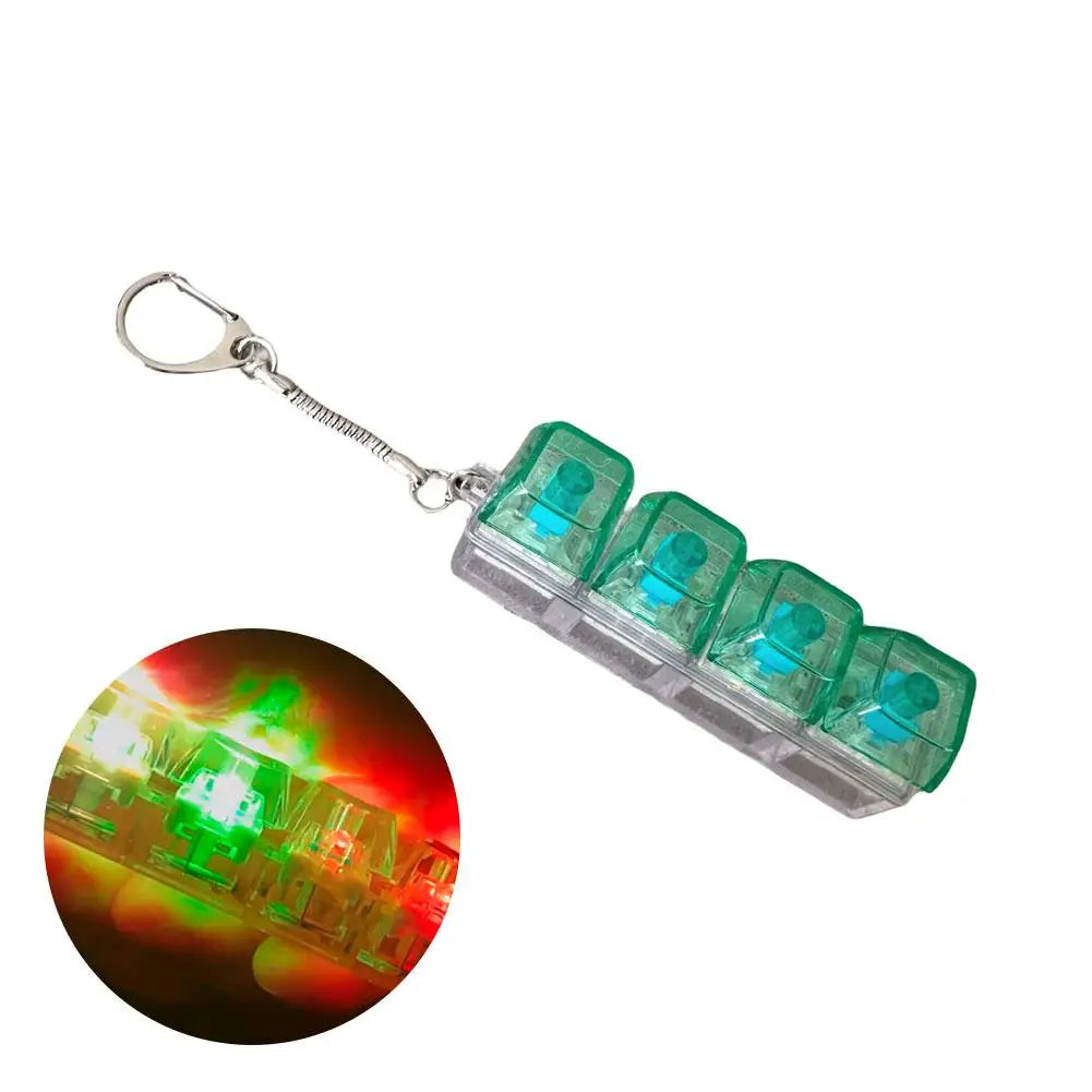 LED Crystal Keycap Fidget Keychain